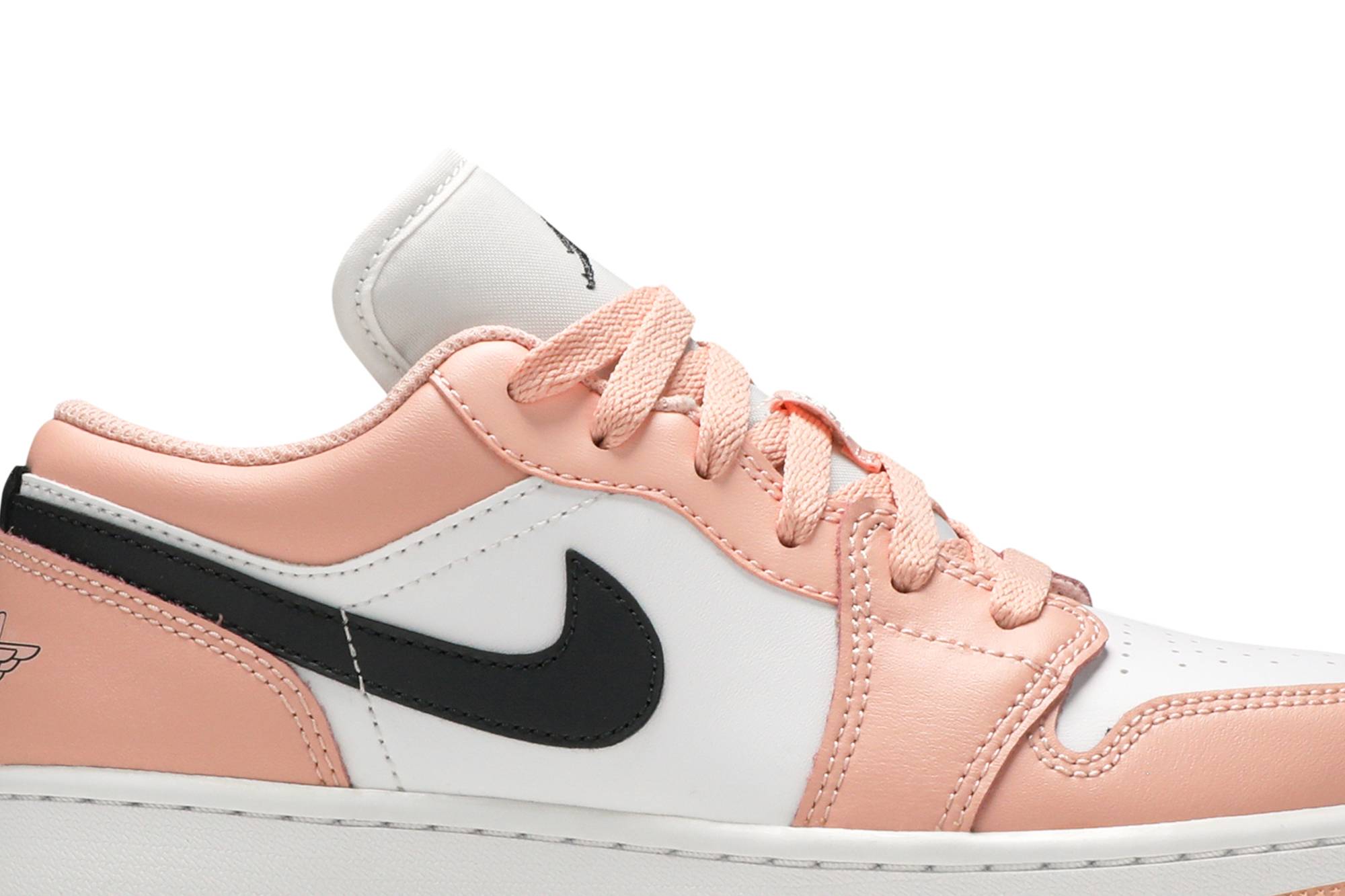 (Grade School) Air Jordan 1 Low Light Arctic Pink 553560-800 Nicesnk