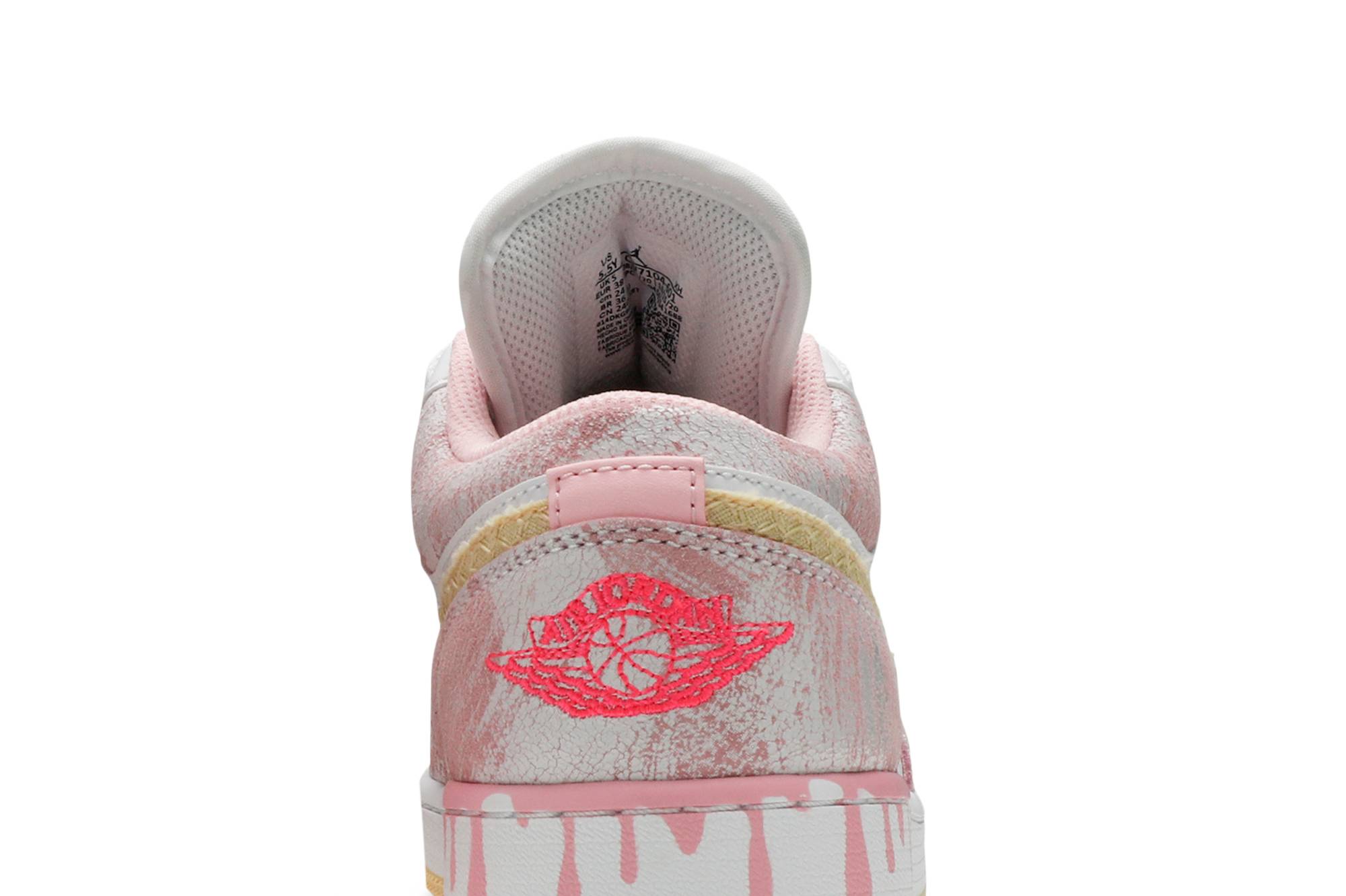 (Grade School) Air Jordan 1 Low Strawberry Ice Cream CW7104-601 Nicesnk