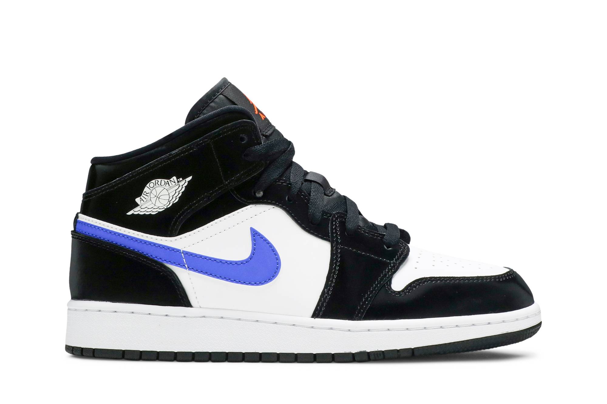 (Grade School) Air Jordan 1 Mid ‘Black Racer Blue’ 554725-084