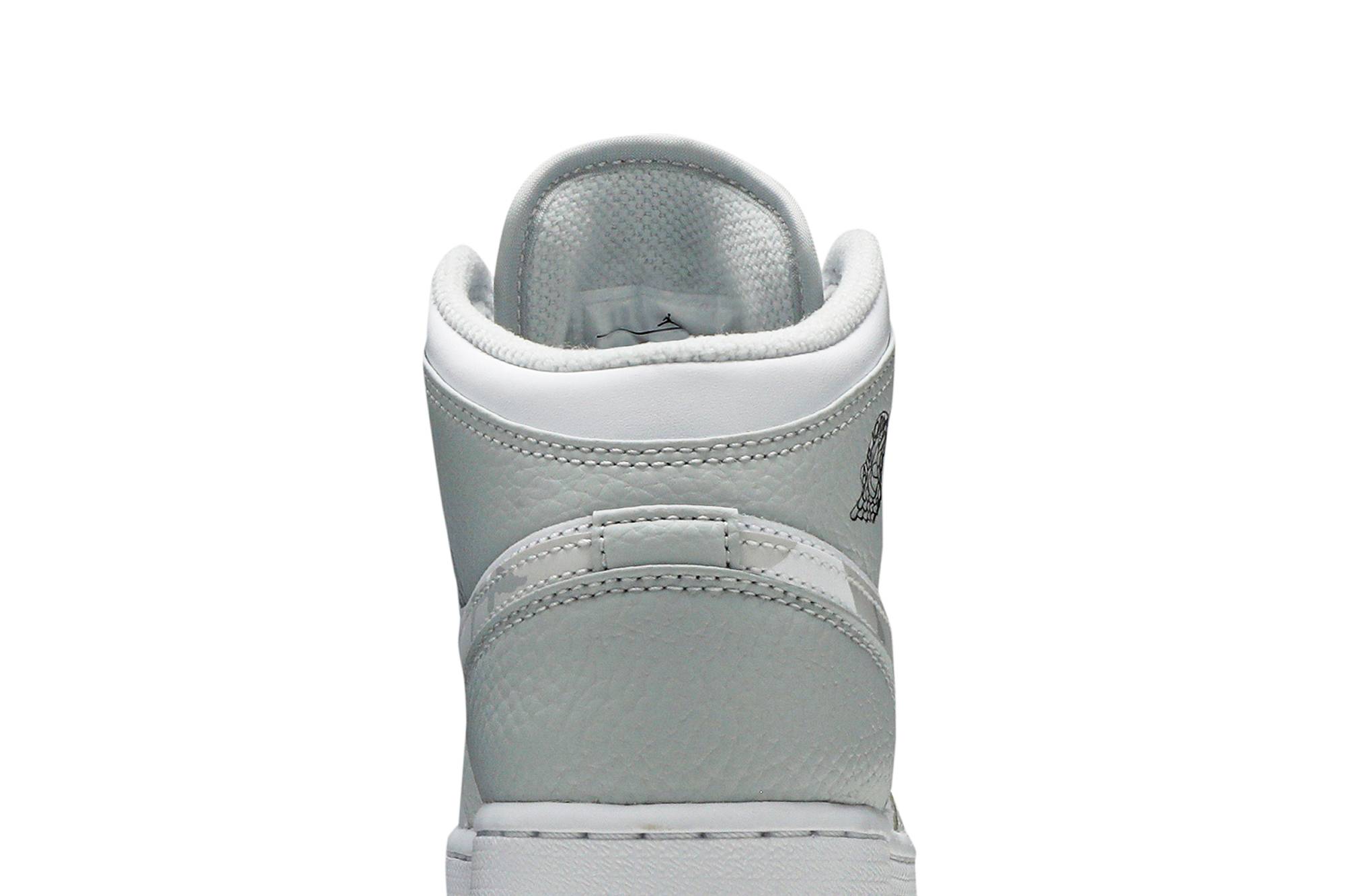 (Grade School) Air Jordan 1 Mid SE ‘Swoosh Logo – Grey Camo’ DD3235-100