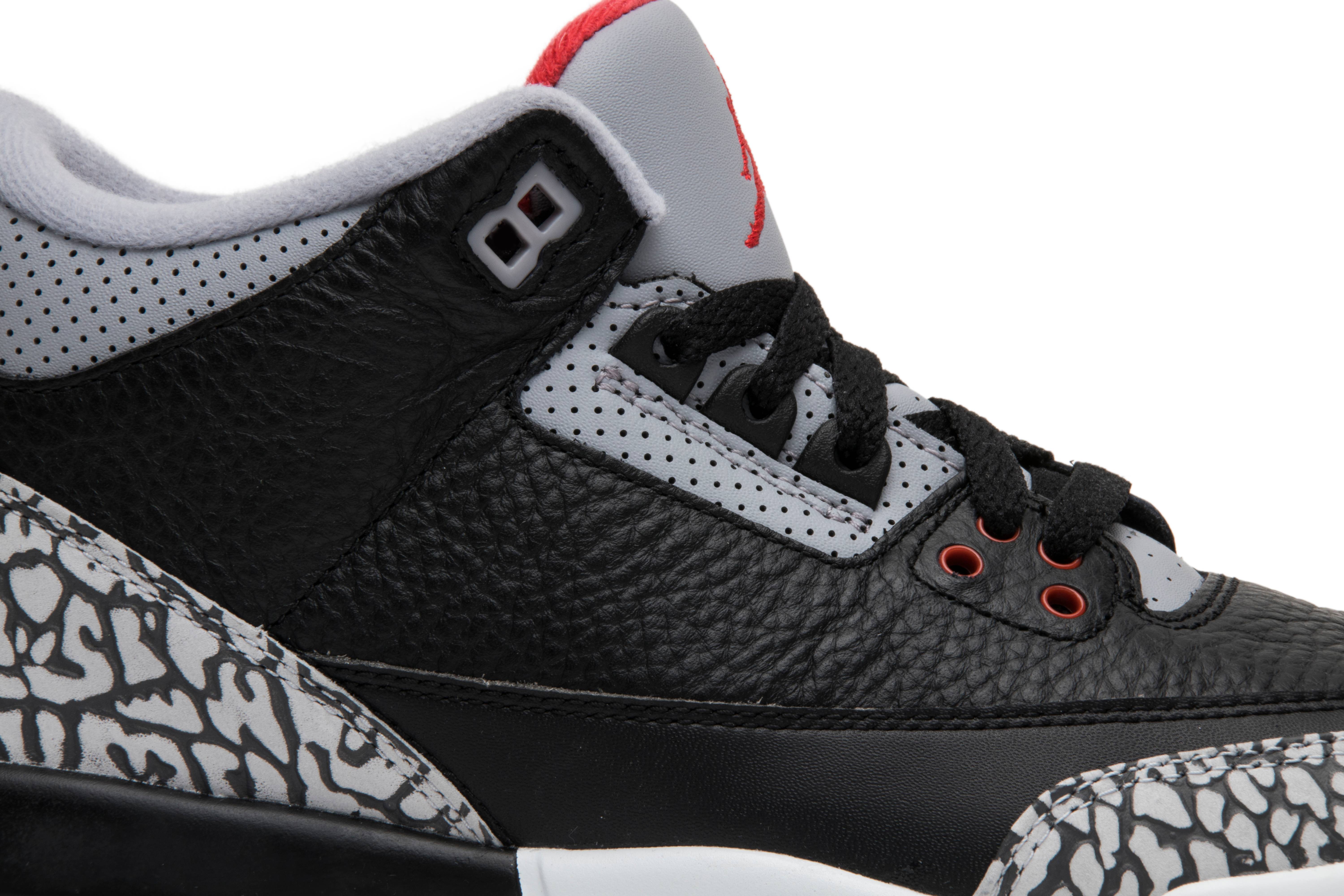 (Grade School) Air Jordan 3 Retro OG ‘Black Cement’ 2018 854261-001