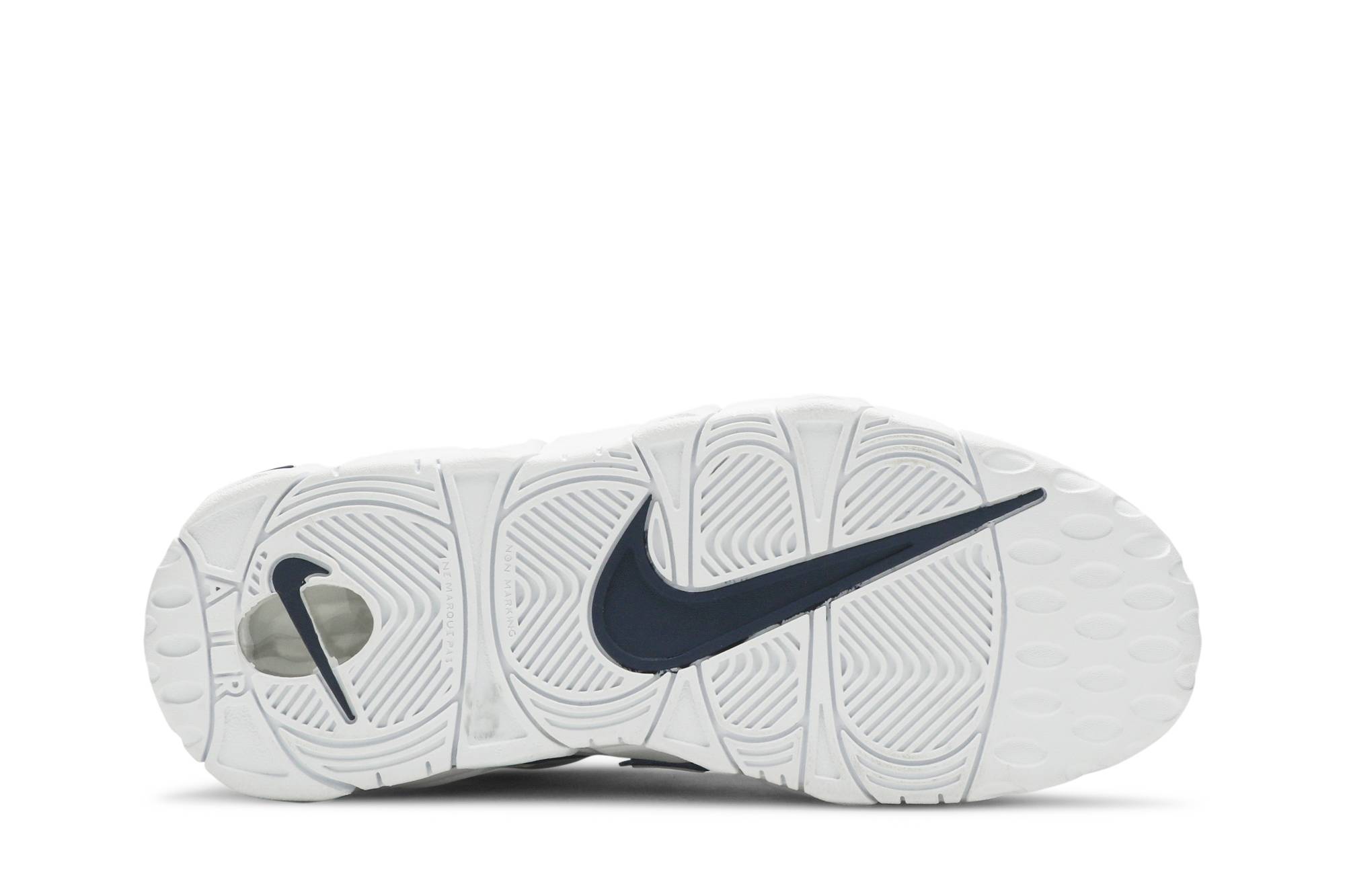 (Grade School) Nike Air More Uptempo White Midnight Navy 415082-109