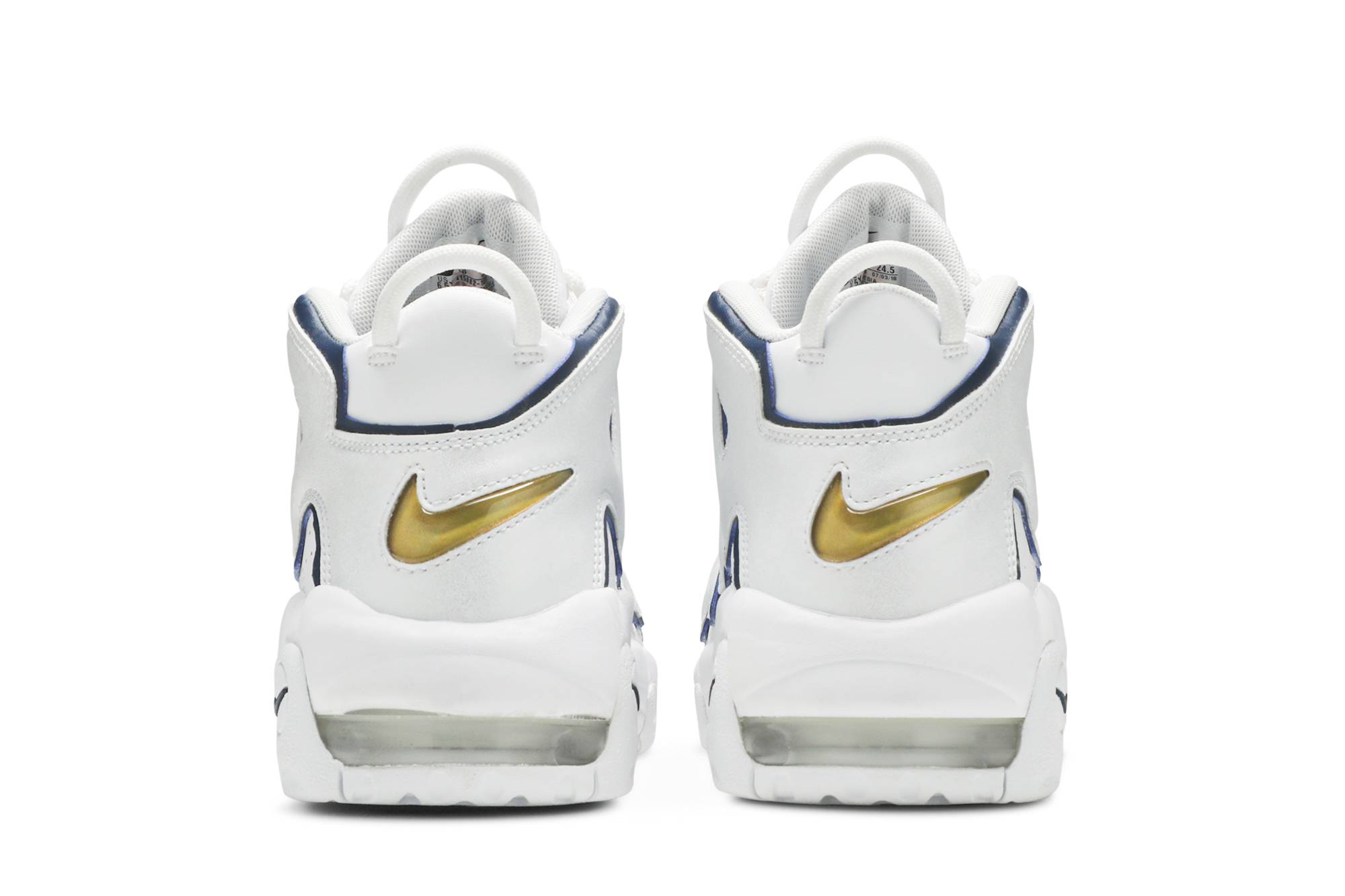 (Grade School) Nike Air More Uptempo White Midnight Navy 415082-109
