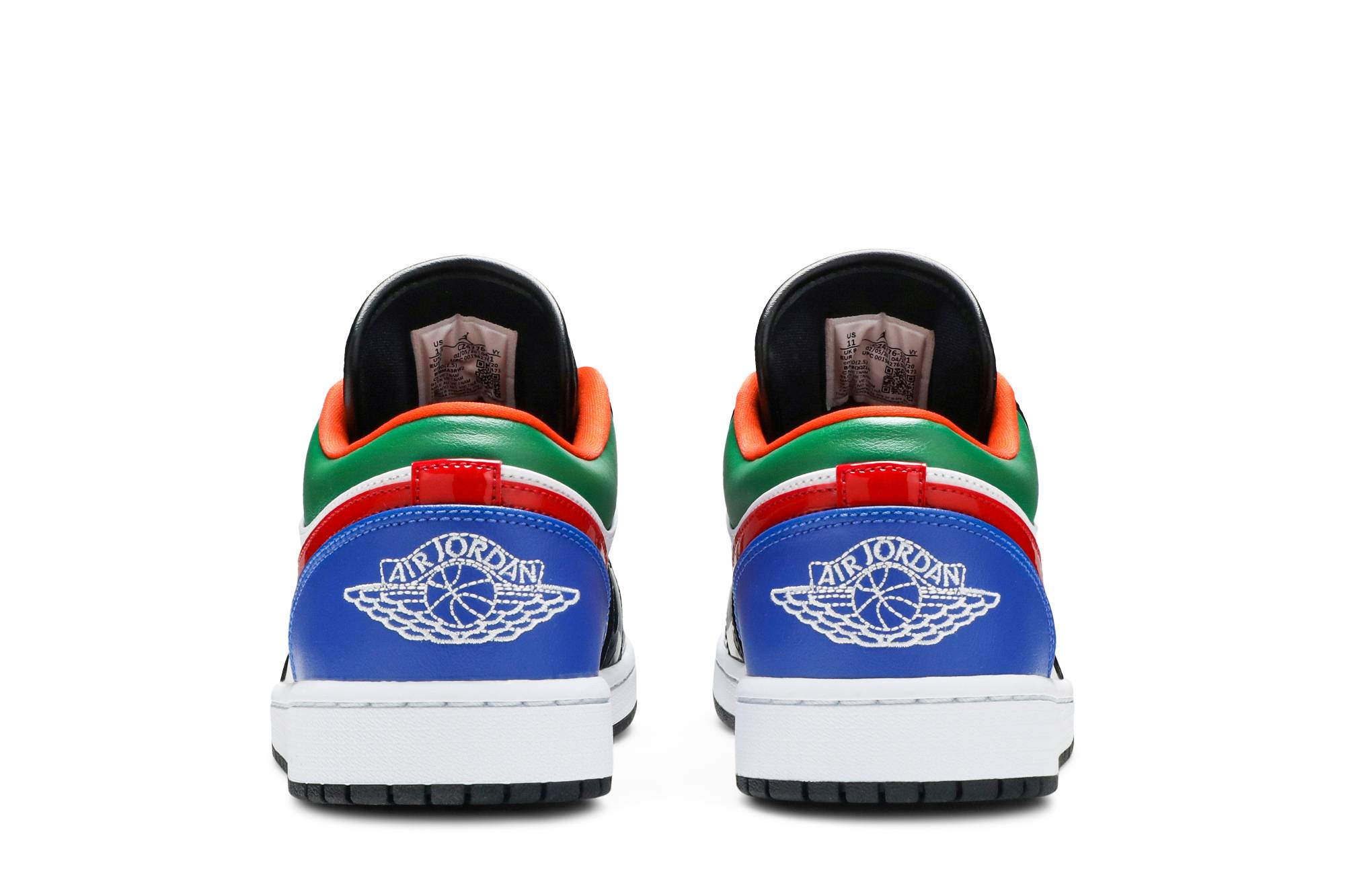 (Women) Air Jordan 1 Low Multi-Color Black Toe CZ4776-101