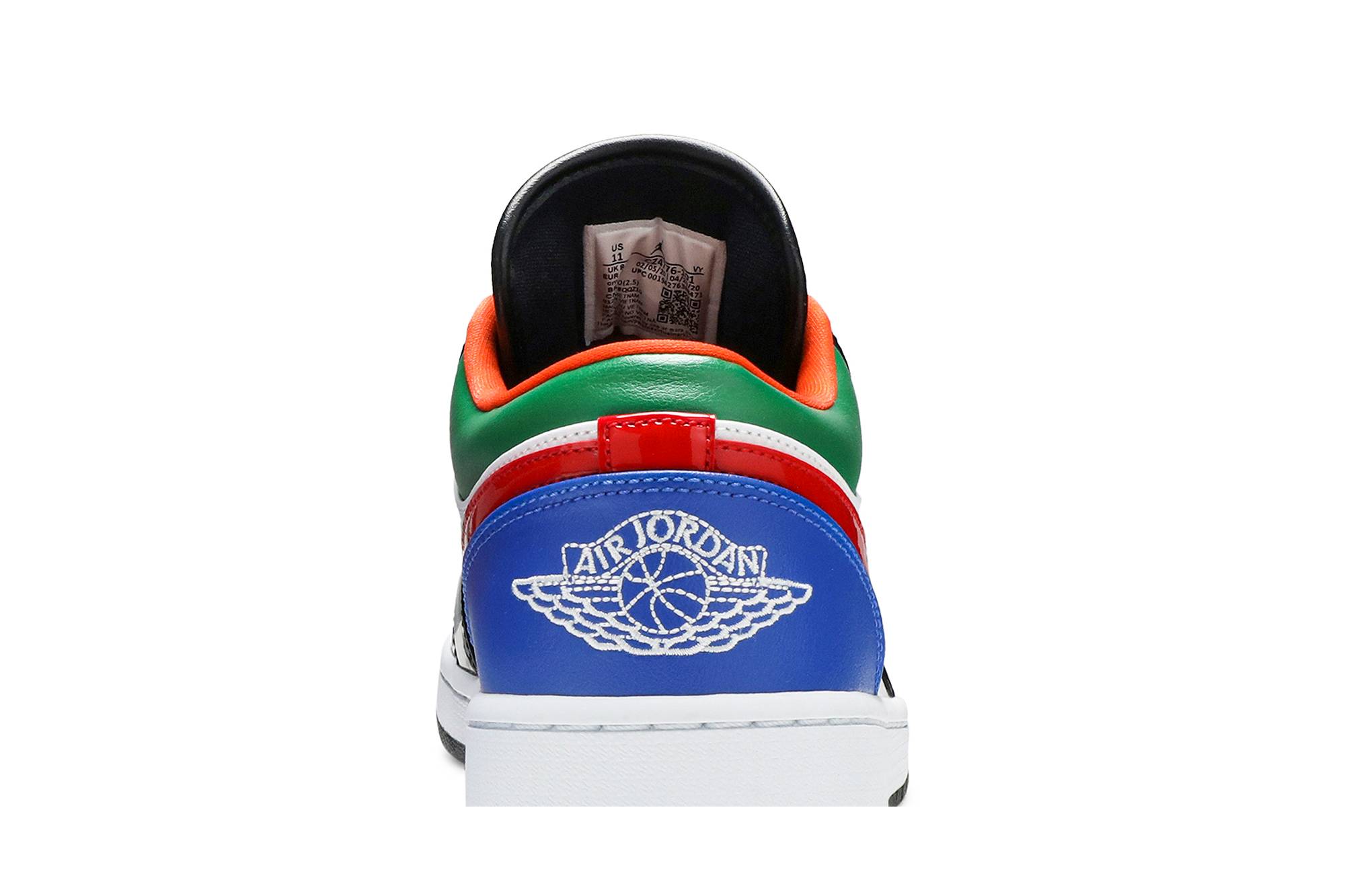 (Women) Air Jordan 1 Low Multi-Color Black Toe CZ4776-101