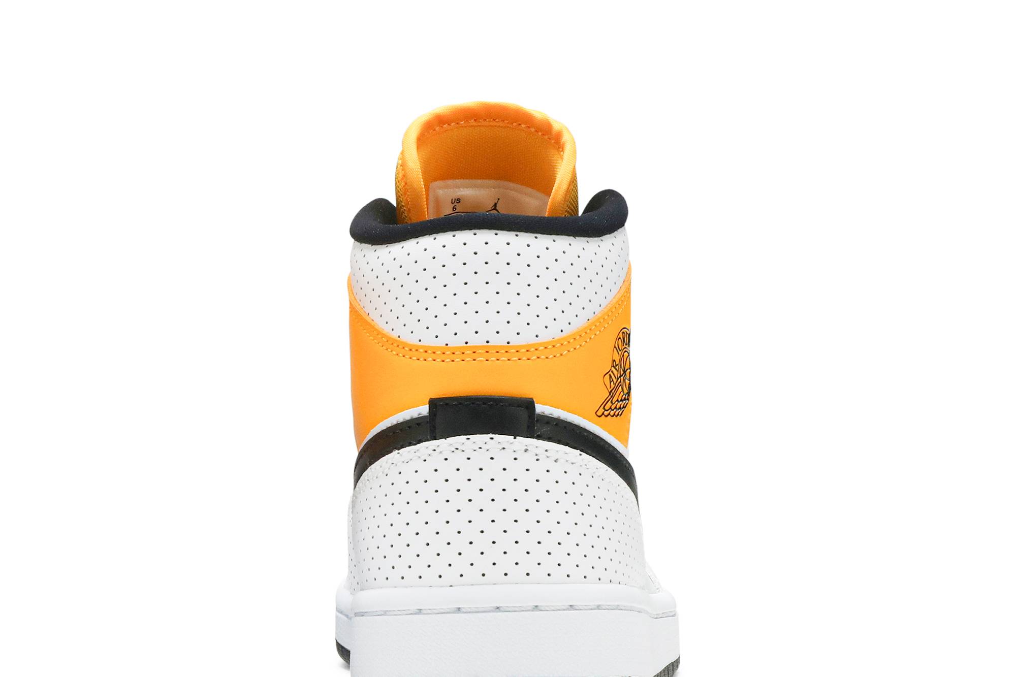 (Women) Air Jordan 1 Mid ‘Perforated – White University Gold’ BQ6472-107