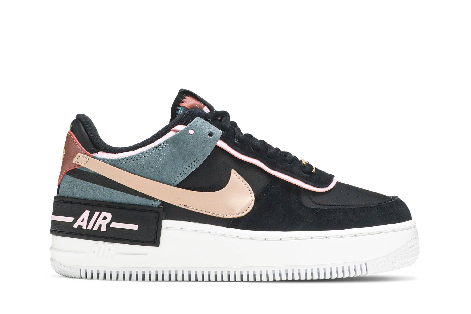 (Women) Nike Air Force 1 Shadow Black Light Arctic Pink CU5315-001 Nicesnk