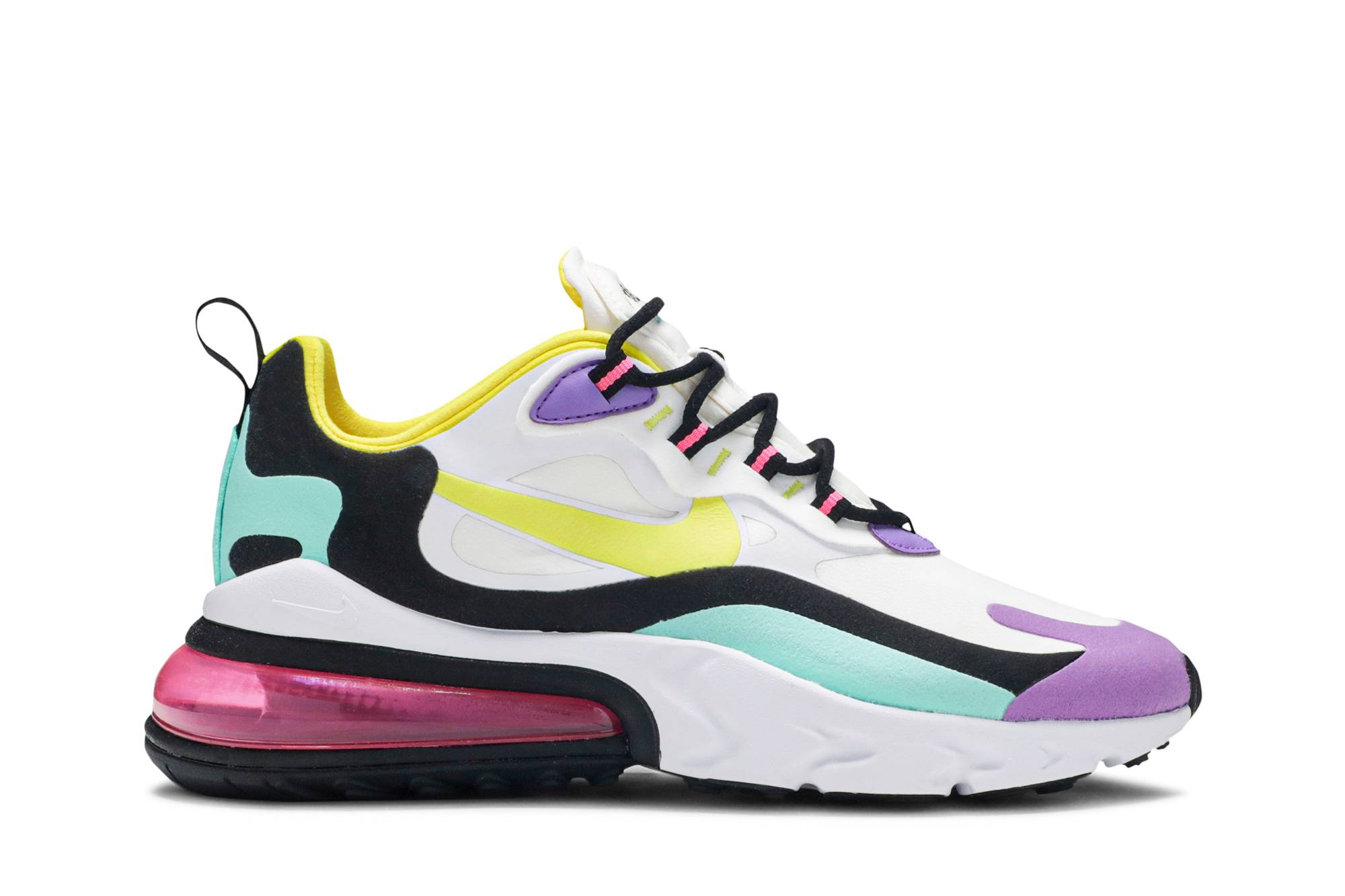 (Women) Nike Air Max 270 React Bright Violet AT6174-101 Nicesnk