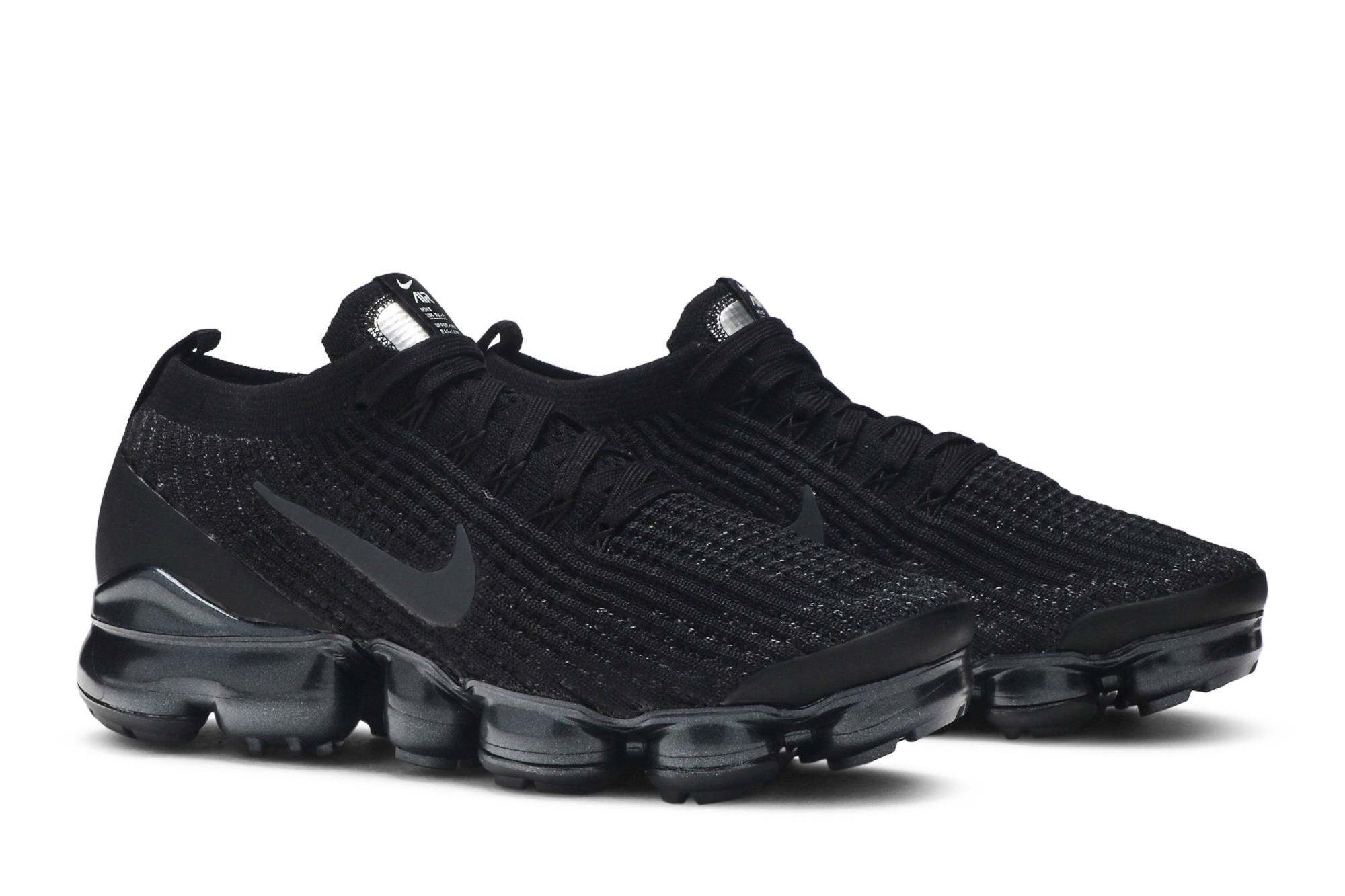 (Women) Nike Air VaporMax Flyknit 3 Triple Black AJ6910-002 Nicesnk