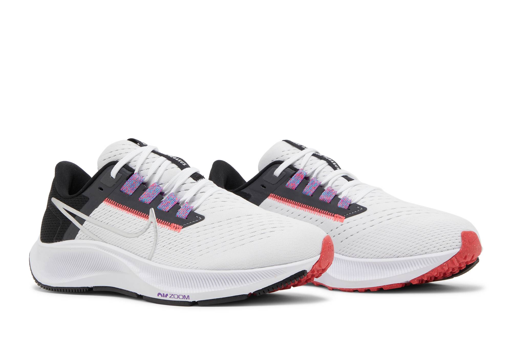 (Women) Nike Air Zoom Pegasus 38 White Metallic Silver CW7358-101 Nicesnk