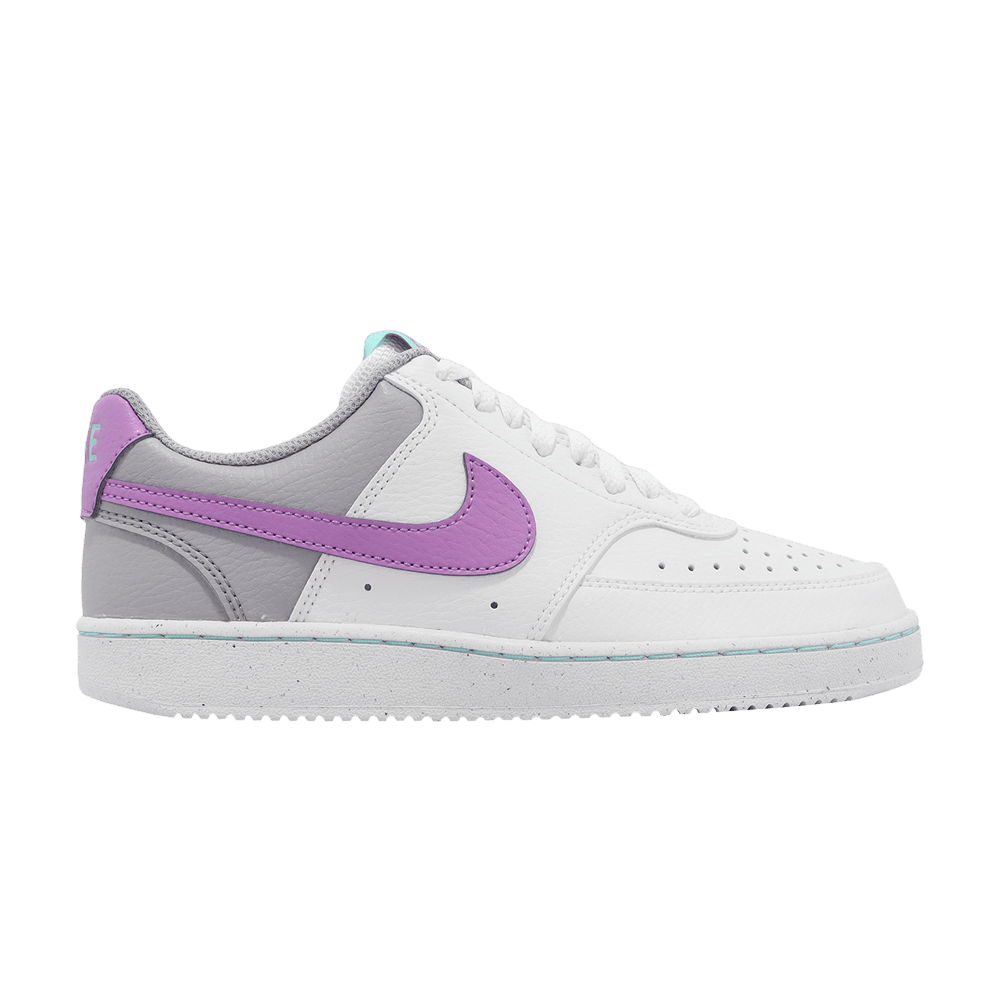 (Women) Nike Court Vision Low Next Nature White Rush Fuchsia FN7141-100 Nicesnk