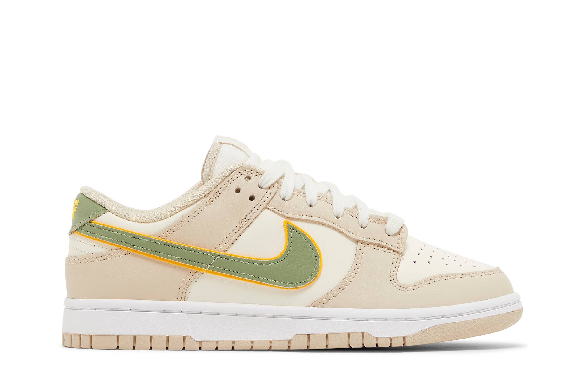 (Women) Nike Dunk Low Pale Ivory Oil Green FQ6869-131 Nicesnk