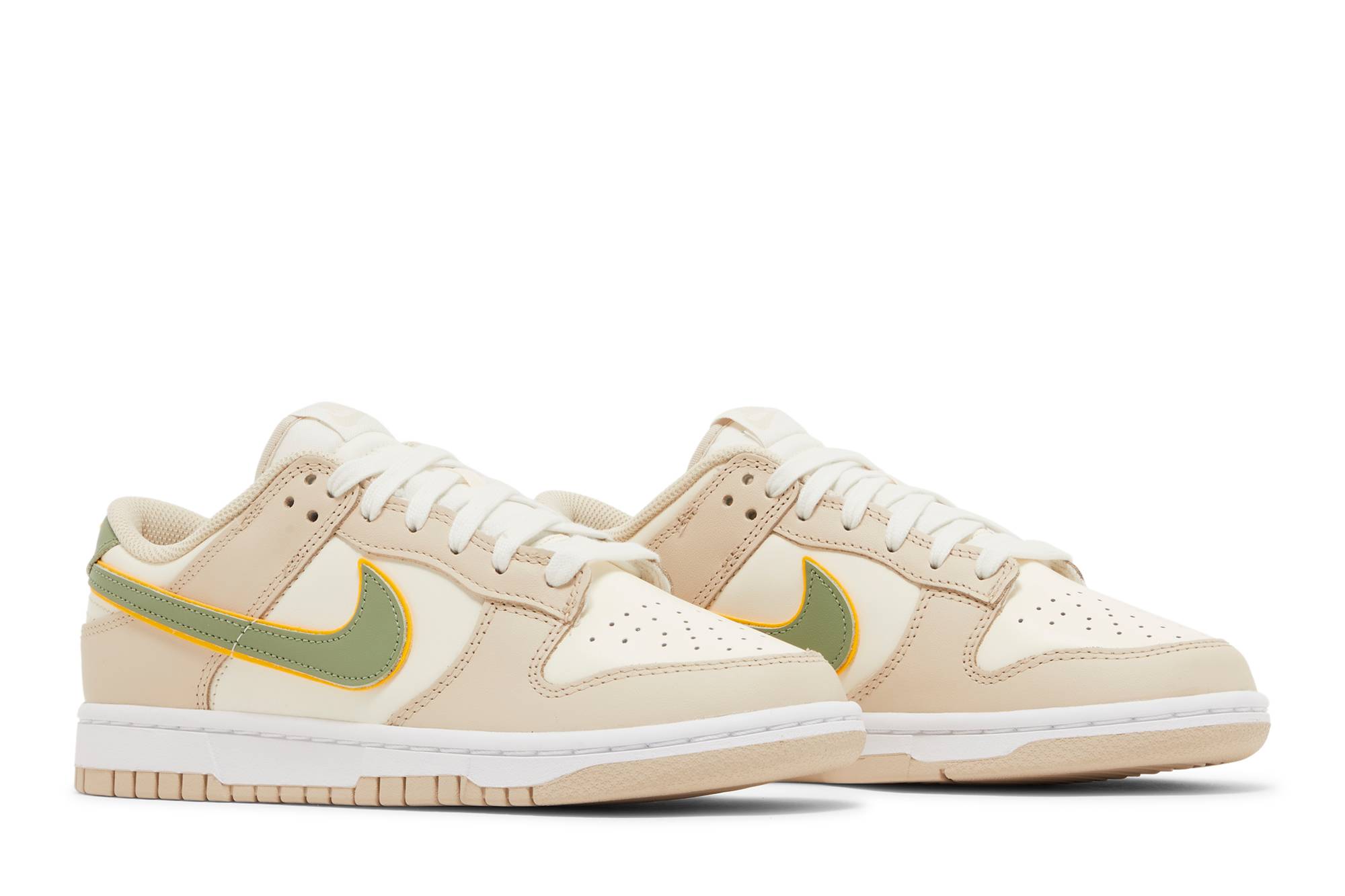 (Women) Nike Dunk Low Pale Ivory Oil Green FQ6869-131 Nicesnk