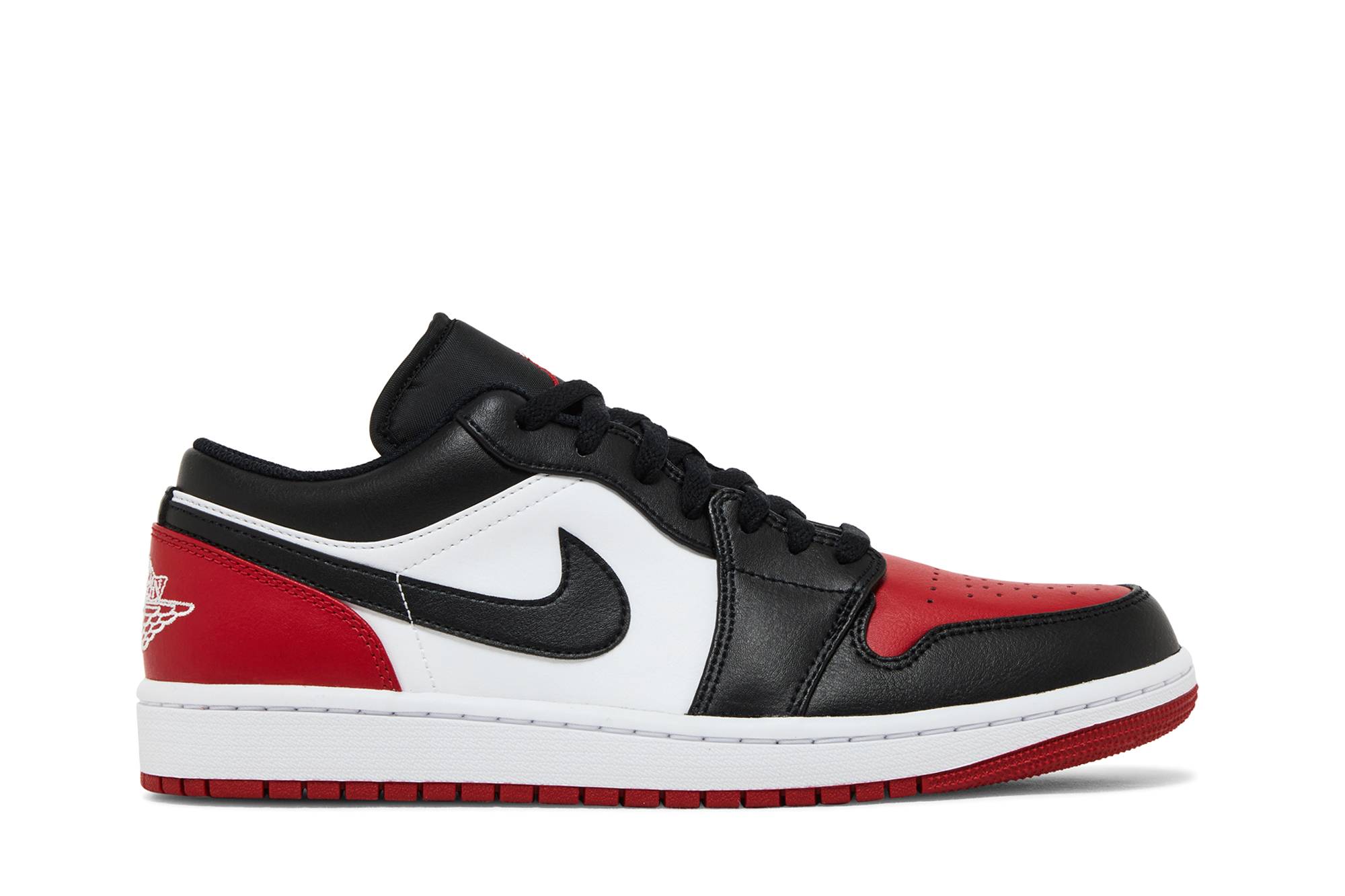 Air Jordan 1 Low Bred Toe 2.0 553558-161 Nicesnk