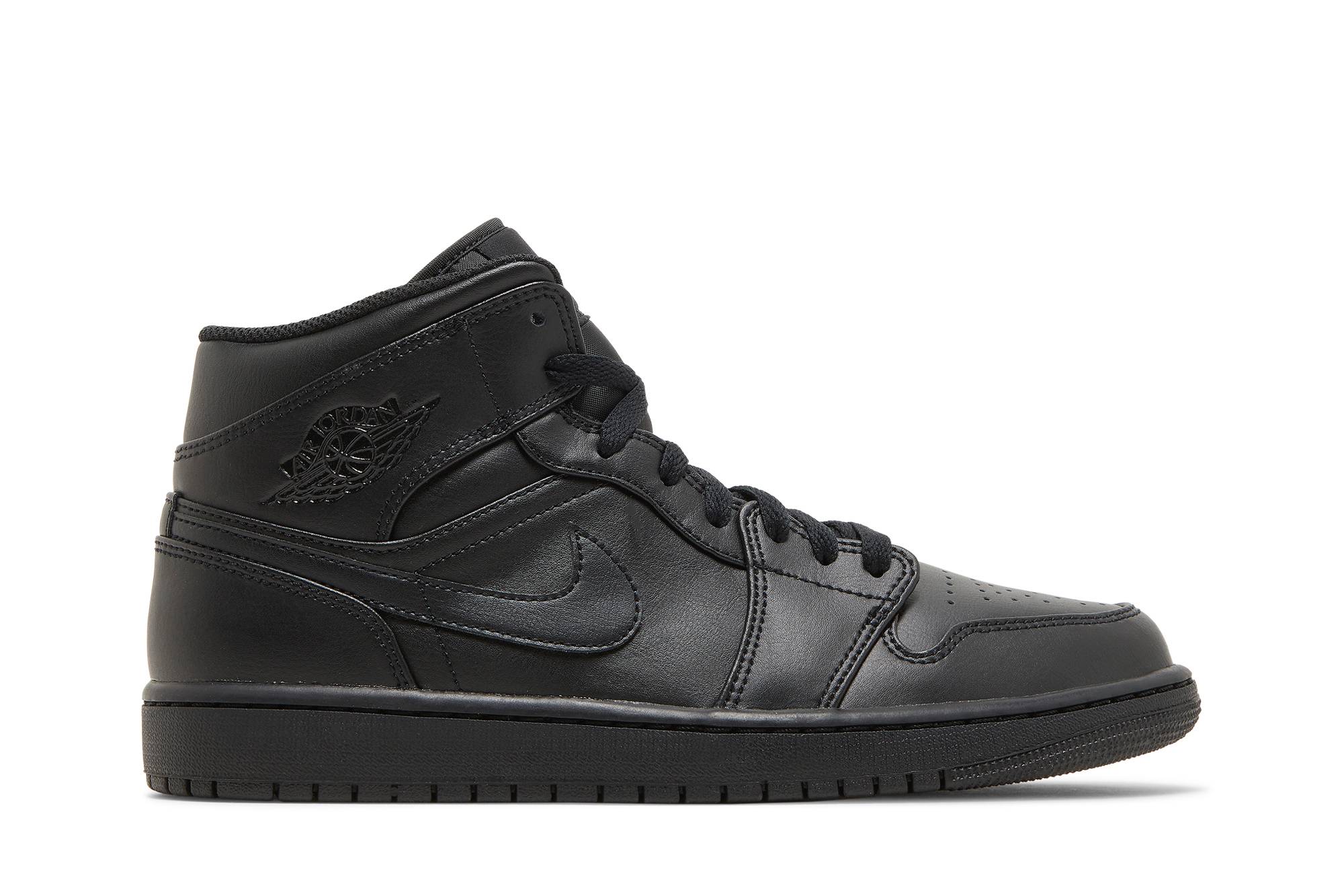 Air Jordan 1 Mid Triple Black (2022) 554724-093 Nicesnk