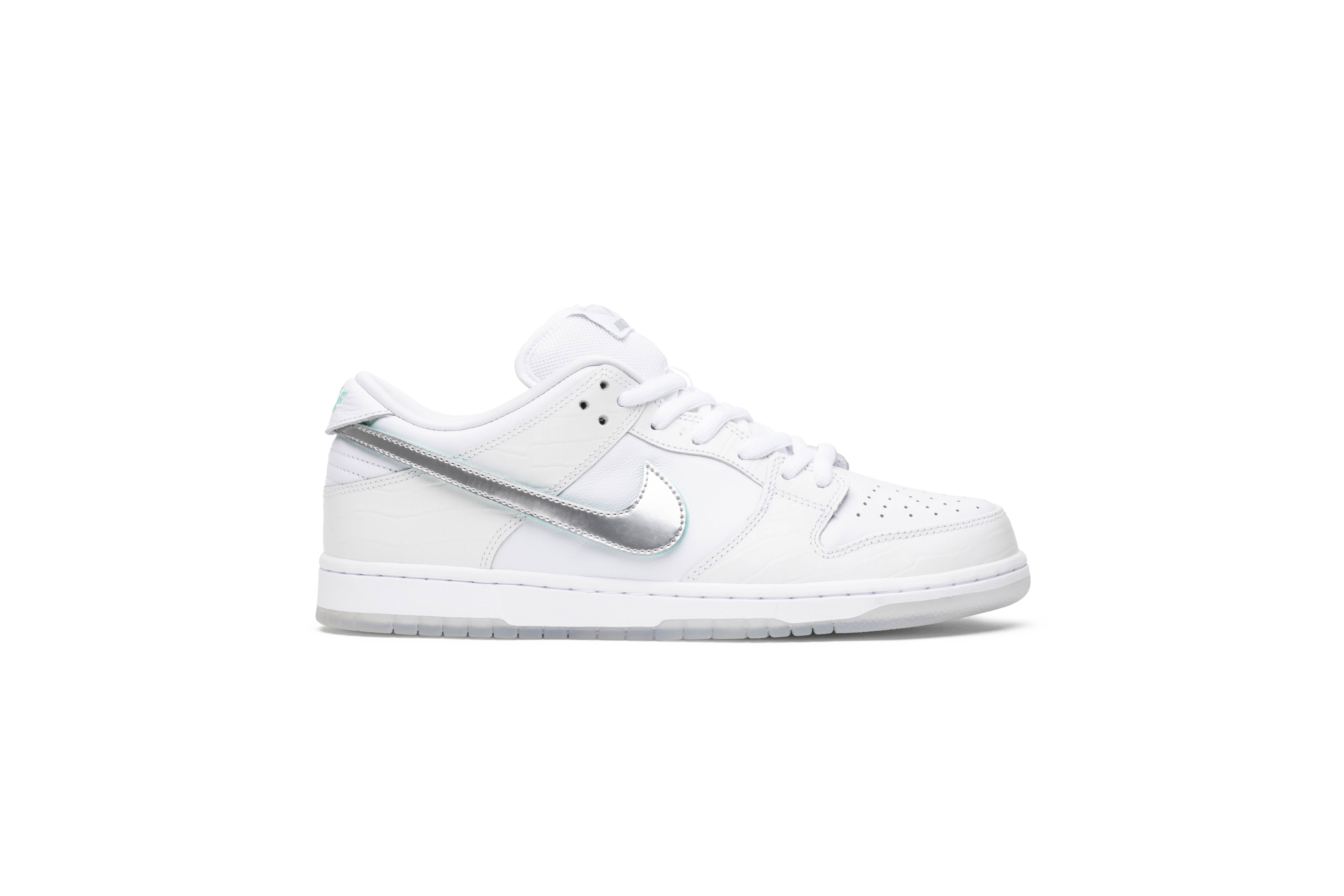 Di*m*nd s*pply co. x nike sb dunk low pro white Di*m*nd bv1310-100 nicesnk