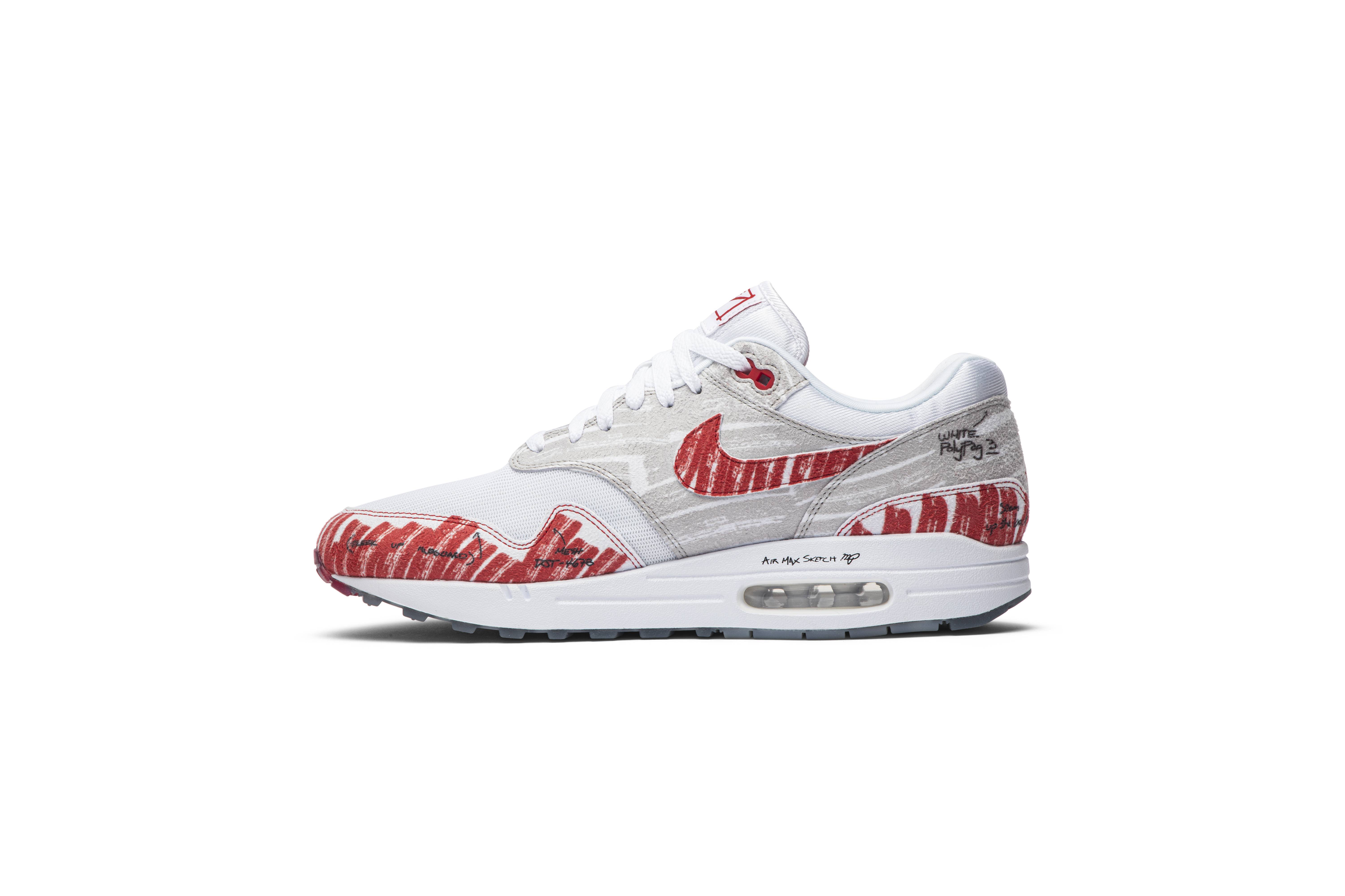 Nike Air Max 1 ‘Sketch To Shelf – University Red’ CJ4286-101