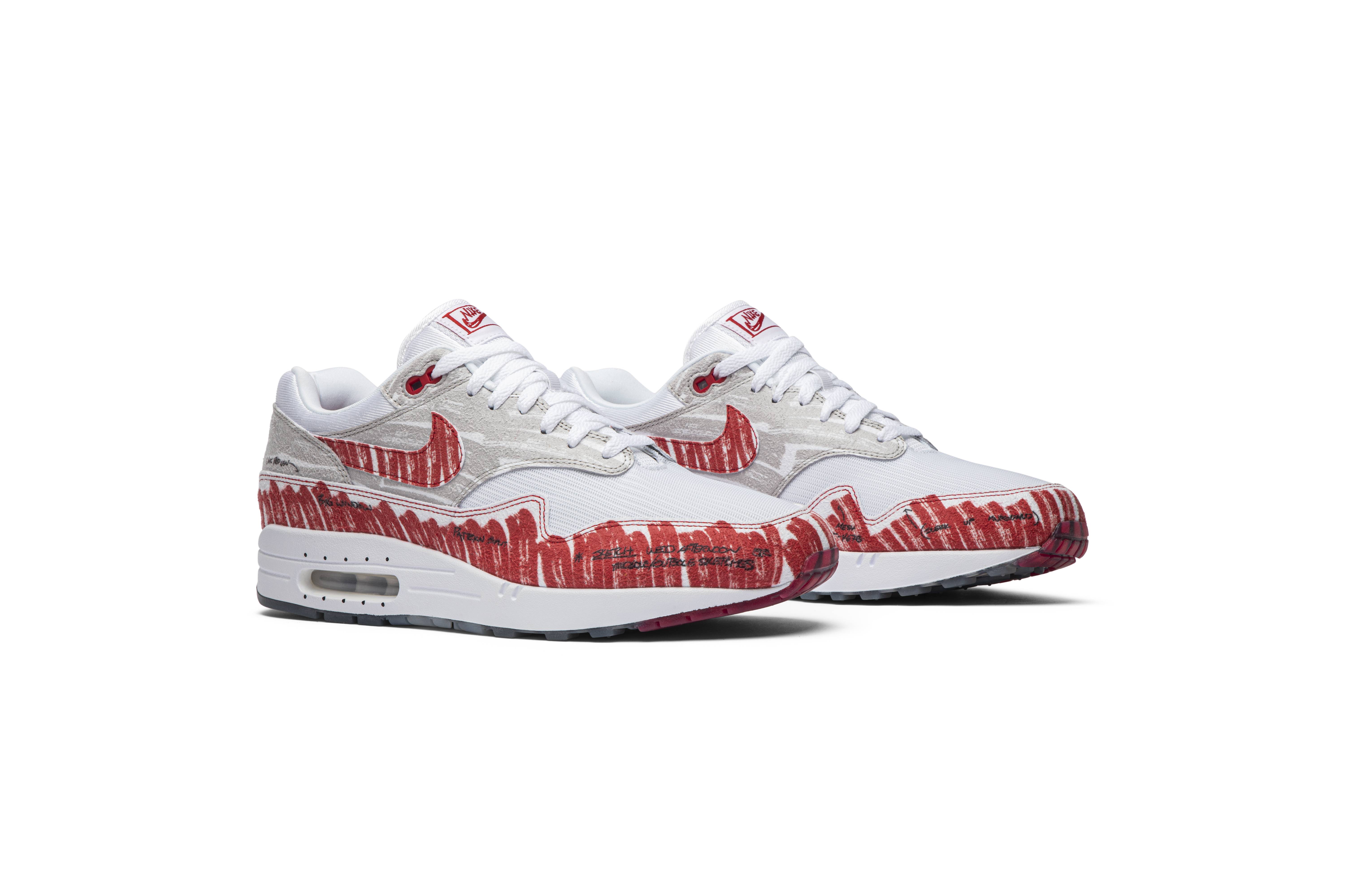 Nike Air Max 1 ‘Sketch To Shelf – University Red’ CJ4286-101