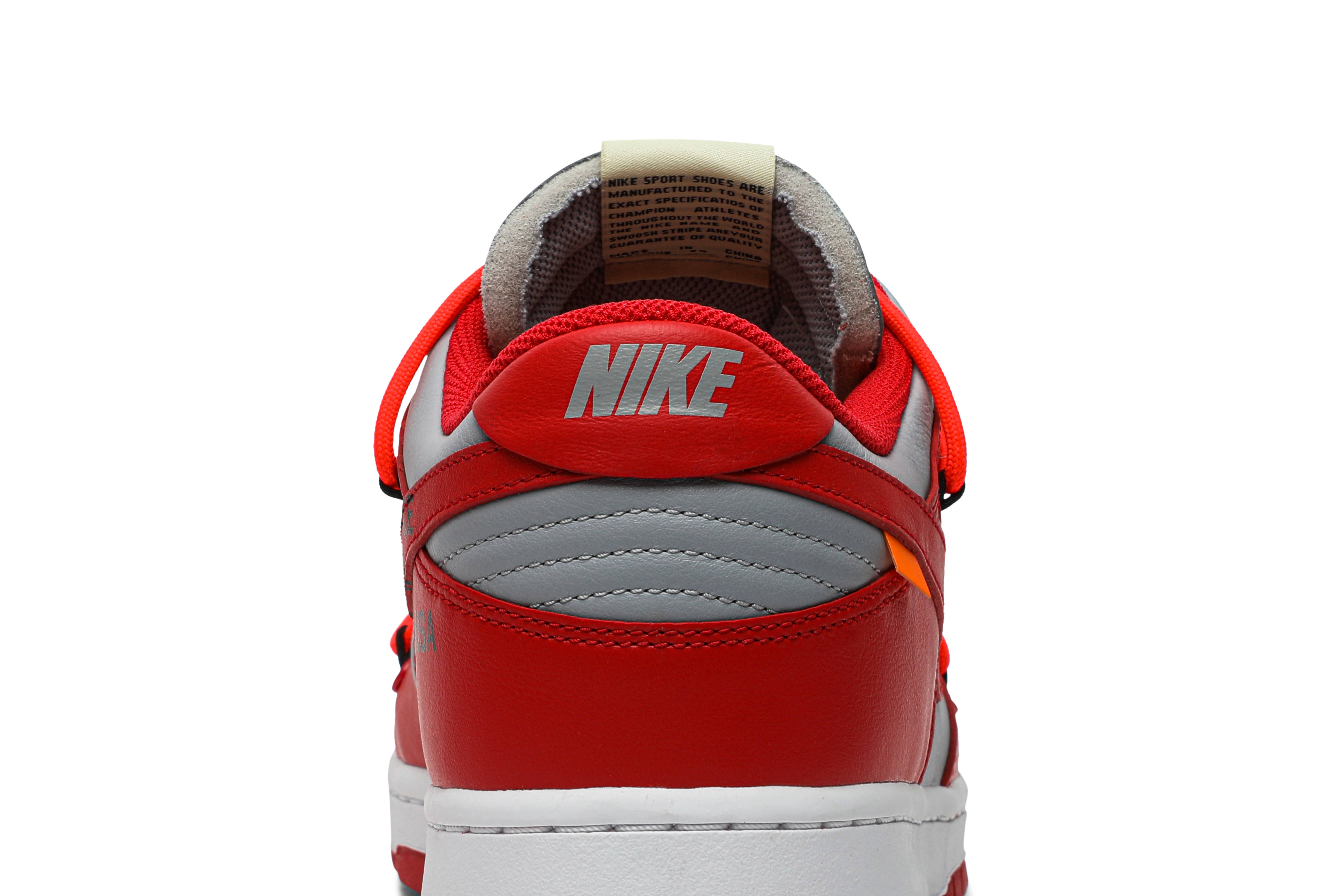 Off-White x Nike Dunk Low University Red CT0856-600 Nicesnk