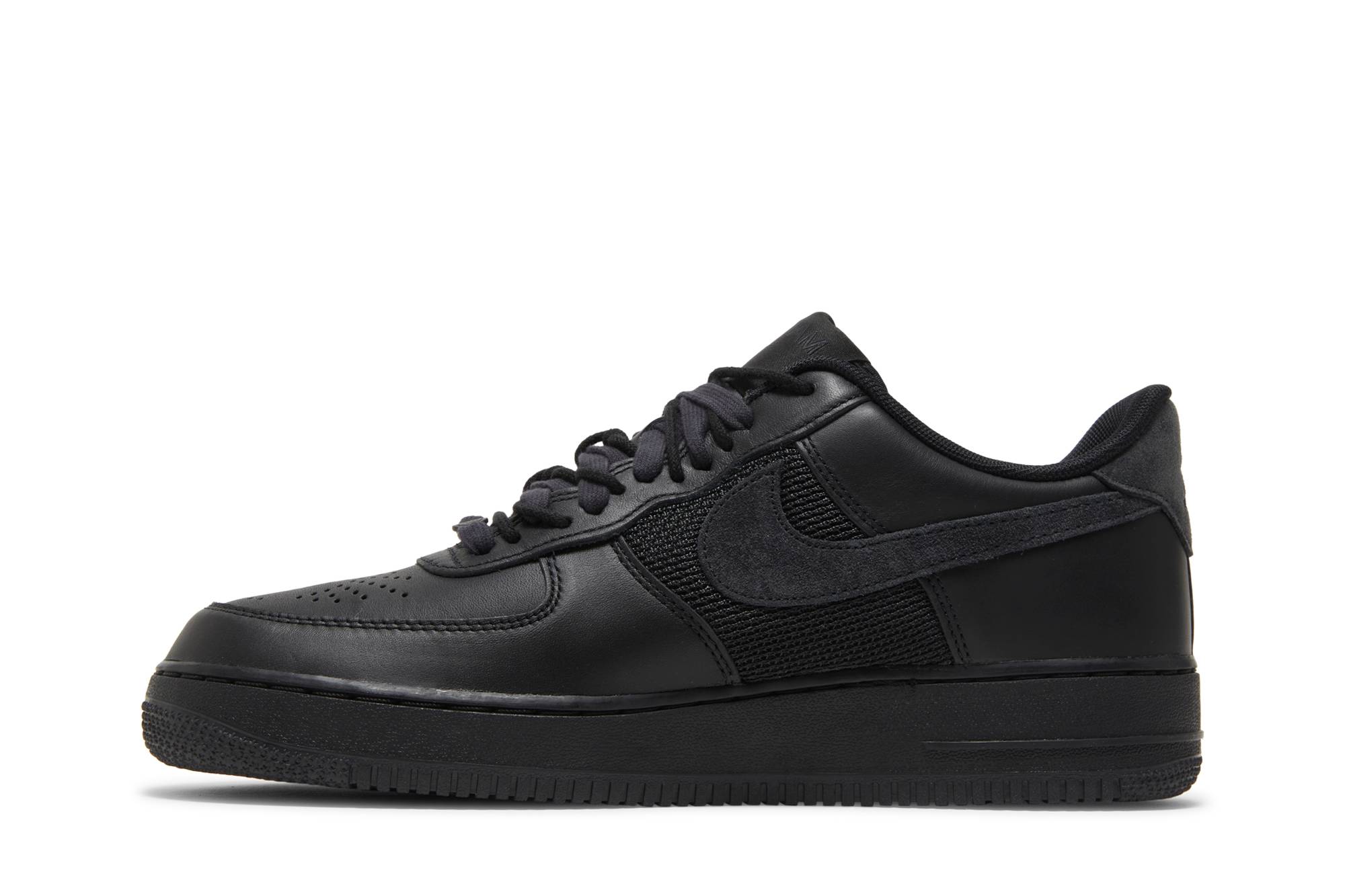 Slam Jam x Nike Air Force 1 Low Triple Black DX5590-001 Nicesnk